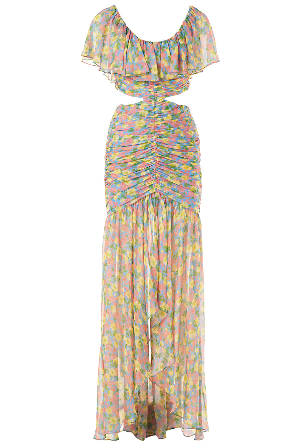 Amore Dress in Ocean Blue Anemone Floral
