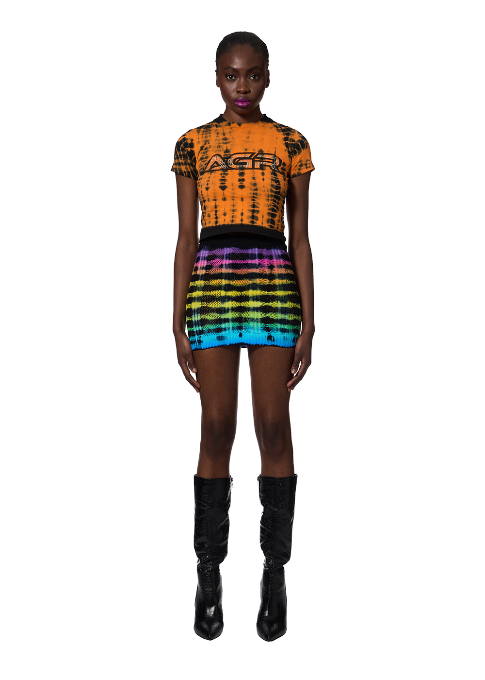 Diamante Orange Baby Tee