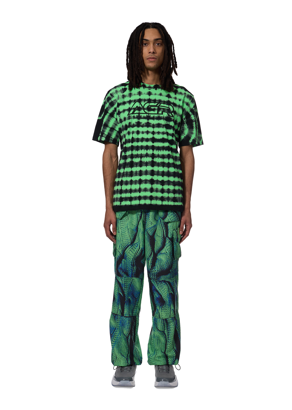 Diamante Green Tie-dye Tee