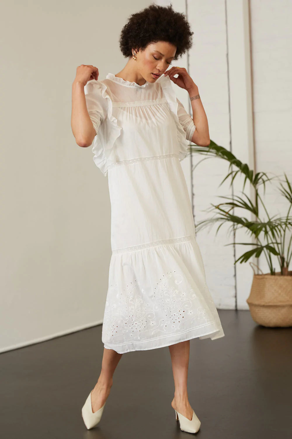 Cecilia Dress in Ivory