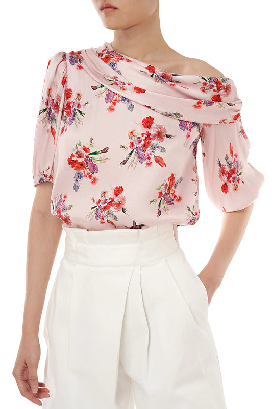 Betty Top in Pink Floral