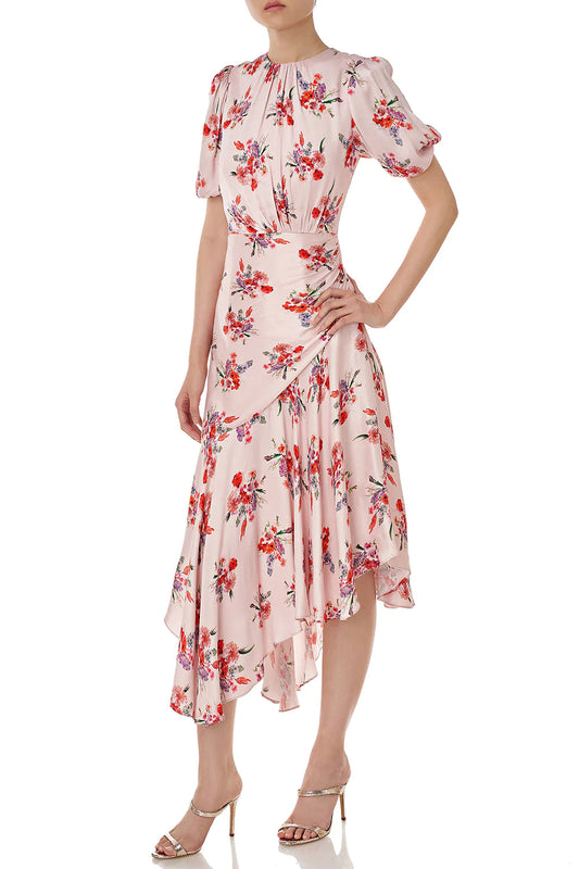 Bettina Dress in Pink Floral