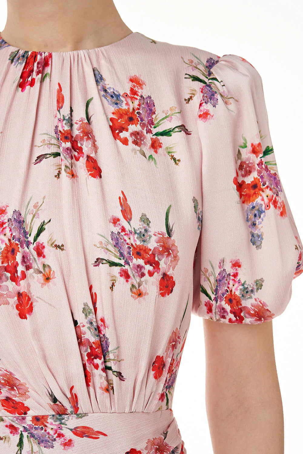 Bettina Dress in Pink Floral