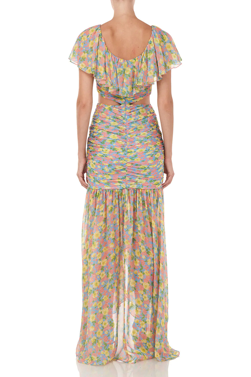 Amore Dress in Ocean Blue Anemone Floral