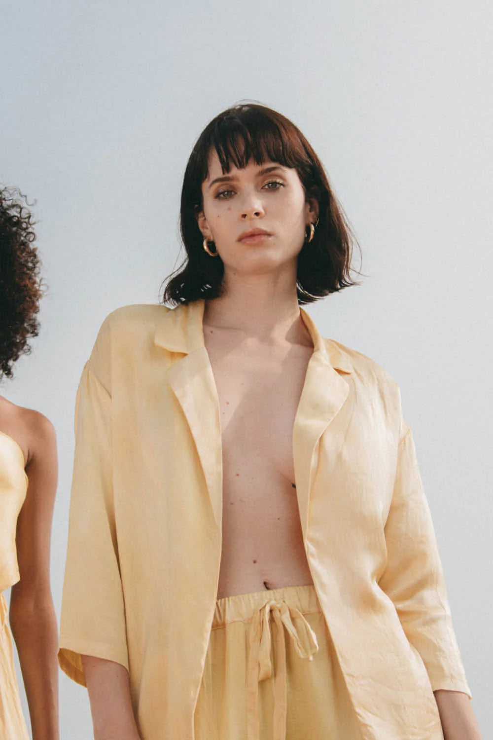 Athena Blazer in Lemon Iris