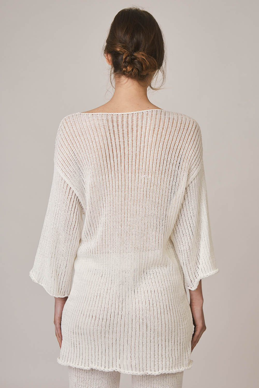 Caeli Adjustable Light Sweater Top in Ivory