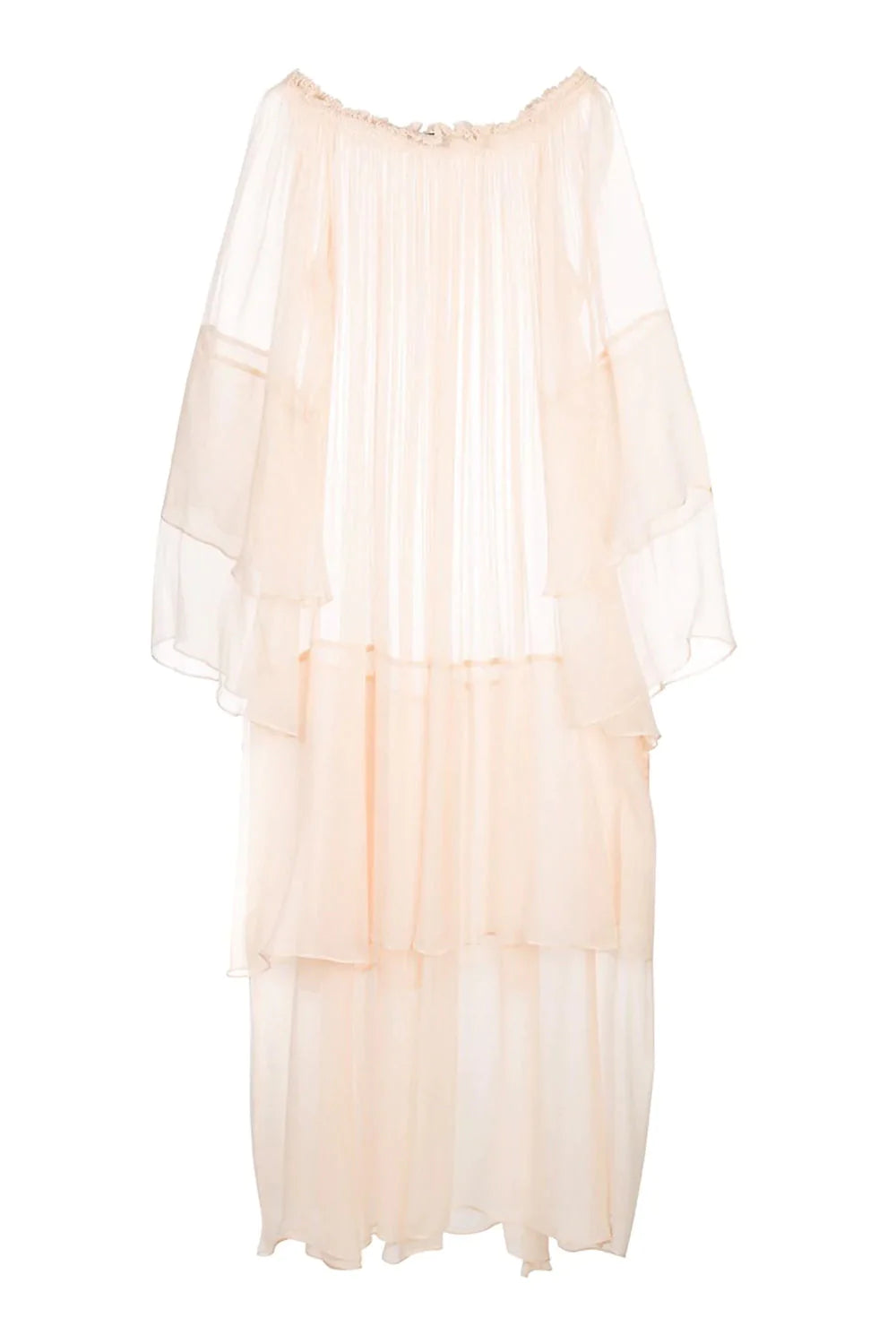 Cascade Dress in Blush