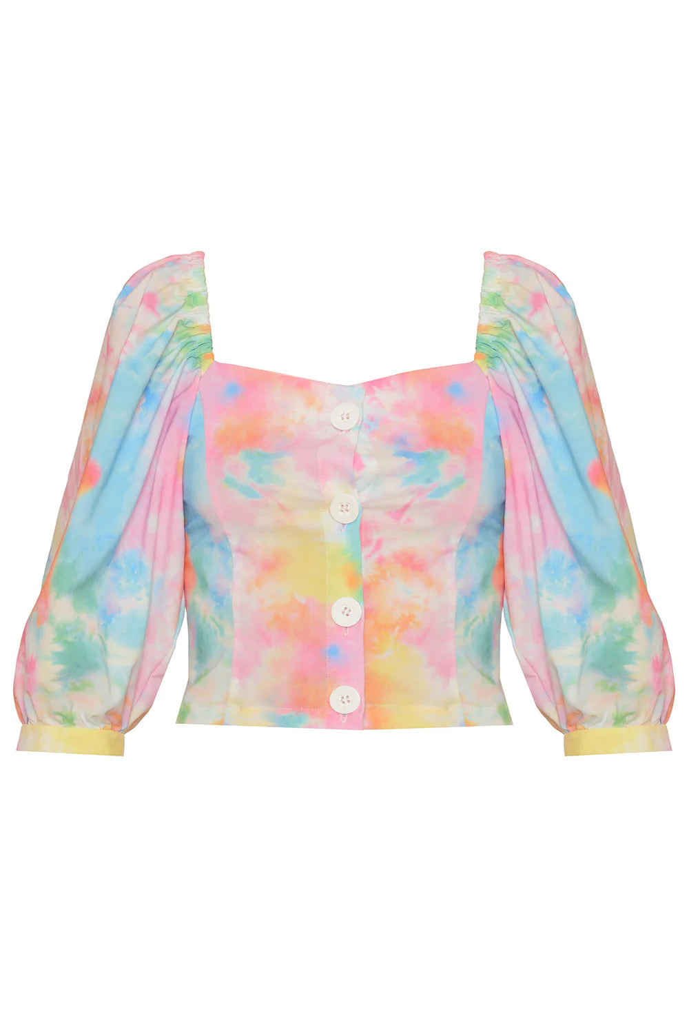 Biker Set Top in Tie Dye
