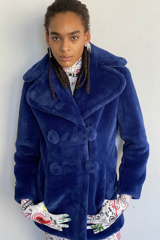 BIOFUR™ "Vintage" Peacoat - Marine Blue