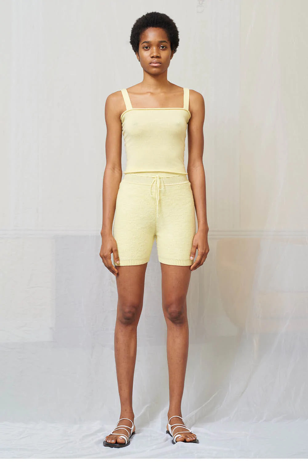 Bike Plush Shorts in Yellow