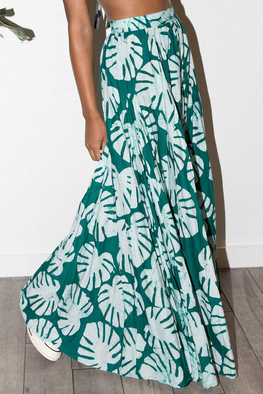 Alicia Skirt in Green Leaf