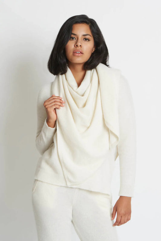 Anna Triangle Scarf in Sugar