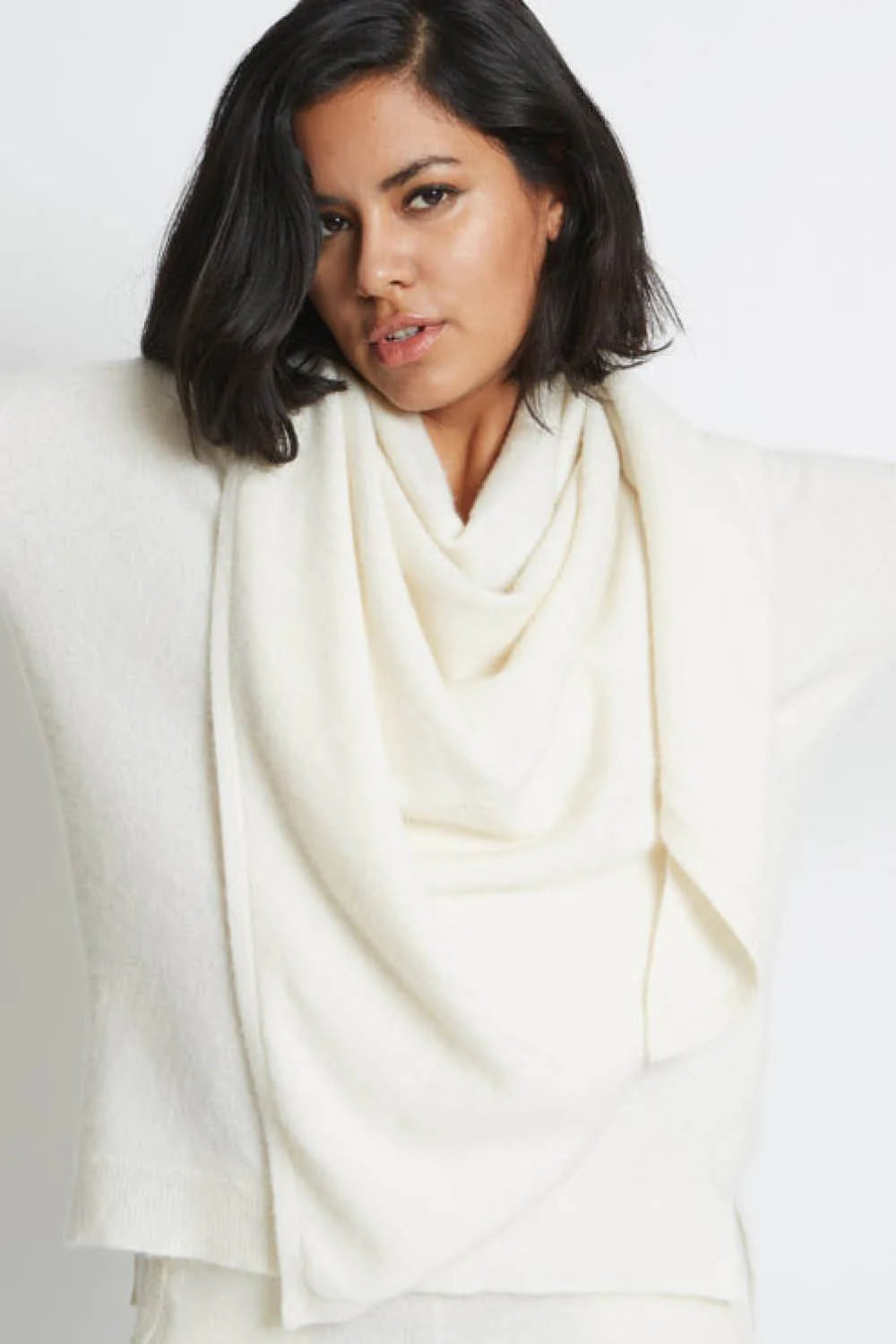Anna Triangle Scarf in Sugar