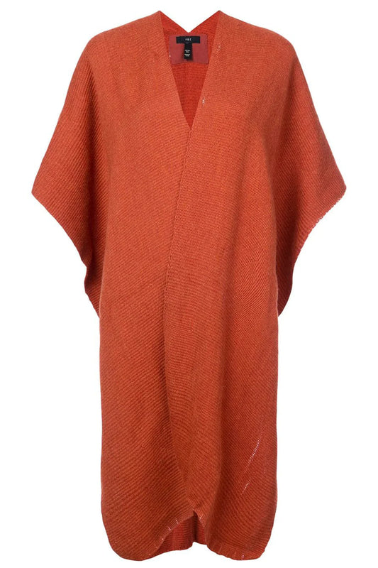 Alpaca Short Duster in Burnt Orange