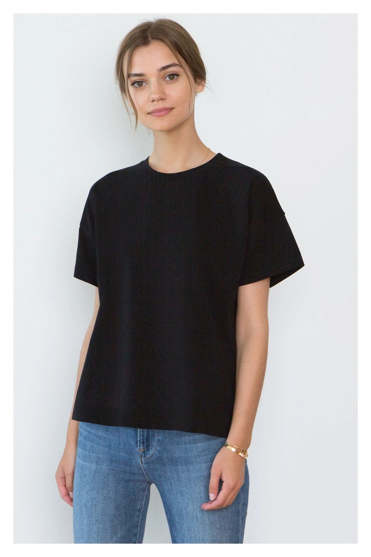 Bevin Black Organic Cotton Boyfriend T-Shirt Set
