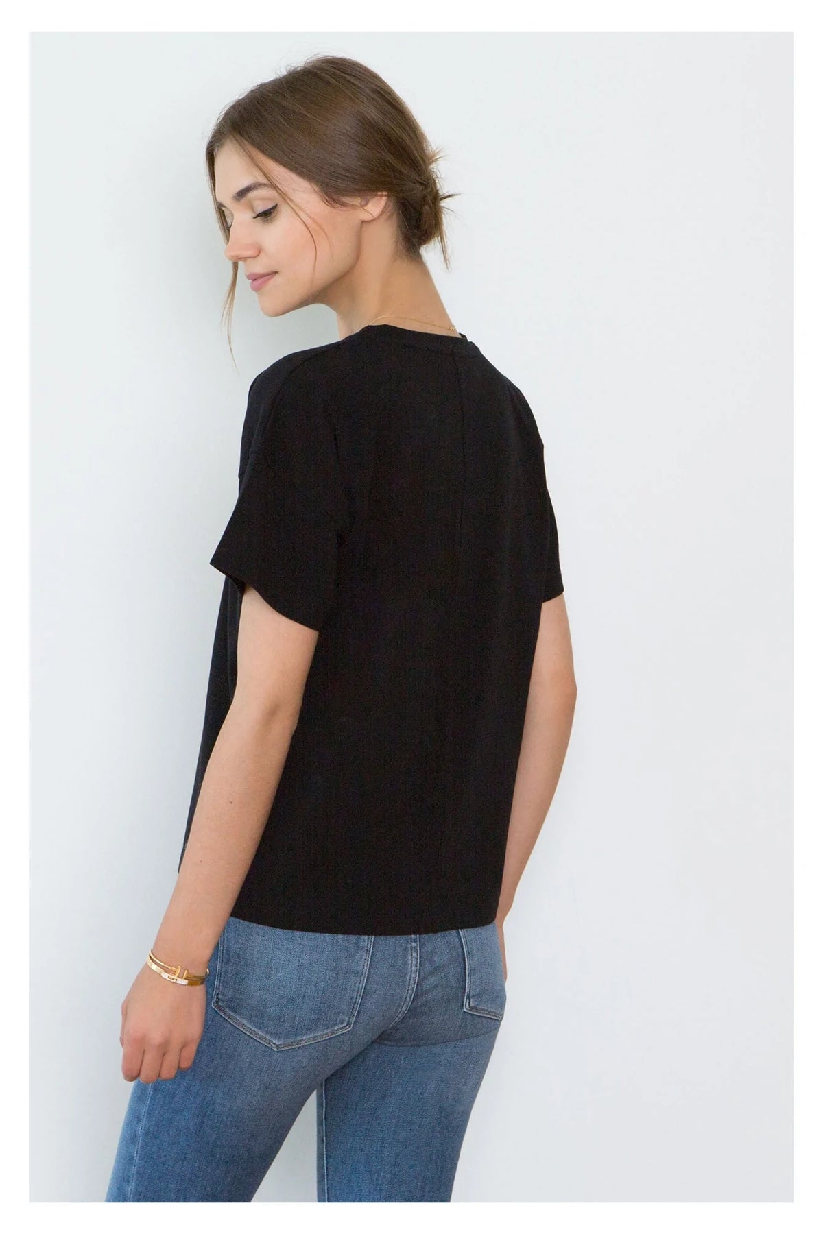Bevin Black Organic Cotton Boyfriend T-Shirt Set